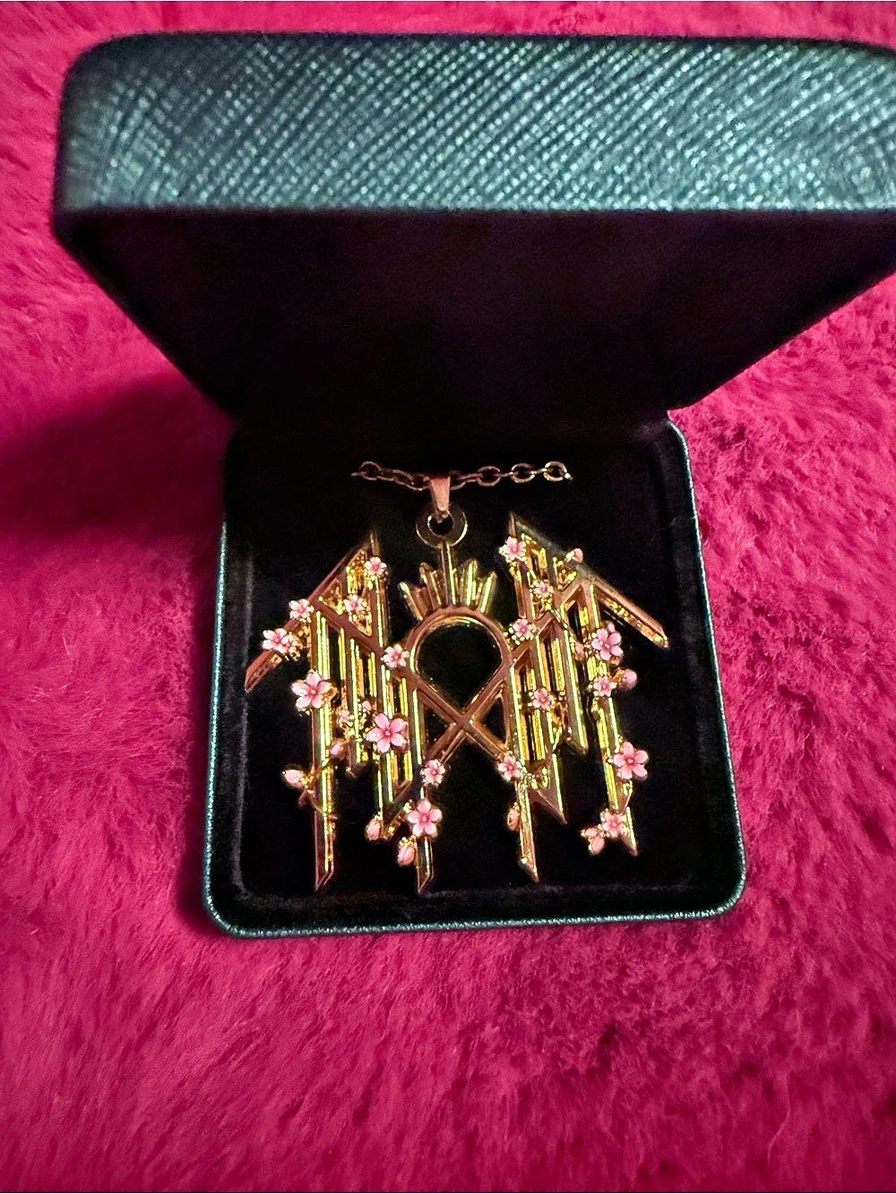 Sleep Token Logo w/ Cherry Blossoms Necklace Special Edition